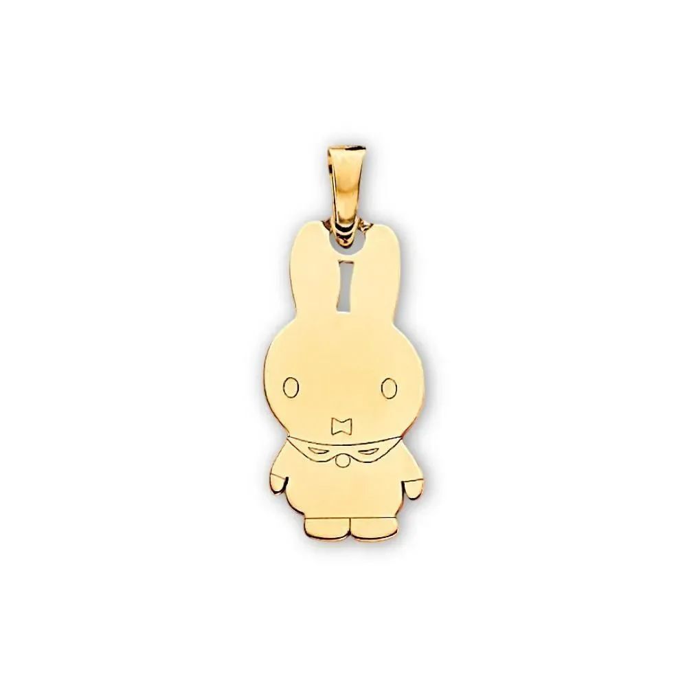 14K Gold Rabbit Charm Pendant | Animal Jewelry Gift for Her By Tehrani Jewelry